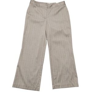 Chicos Greenwich Stripe Hannah Modern Pant NWT Chocolate Size 2.5/34 Short J427